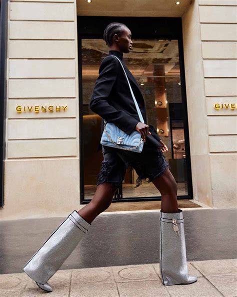 givenchy chain rubber rain boots|givenchy denim shark boots.